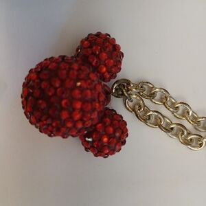 Elegant Red Crystal Pendant Necklace